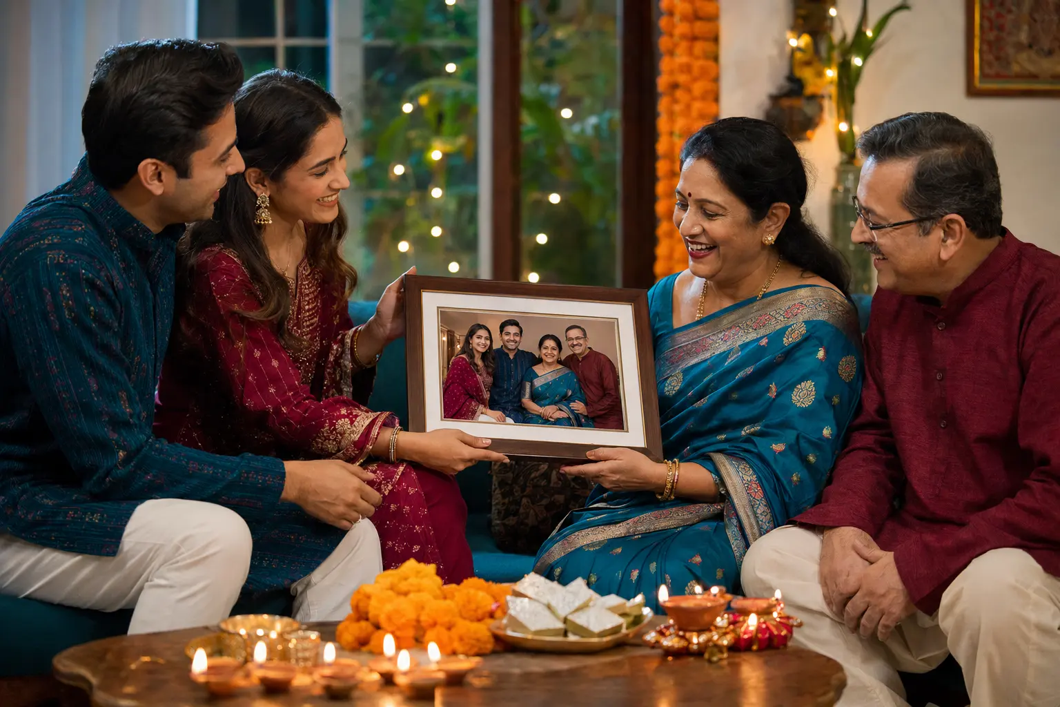 Diwali Home Décor with Personal Photos