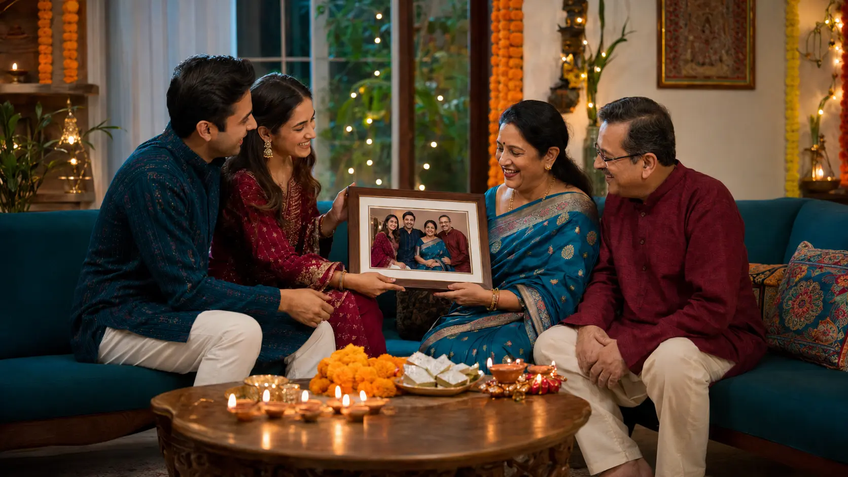 Diwali Home Décor with Personal Photos