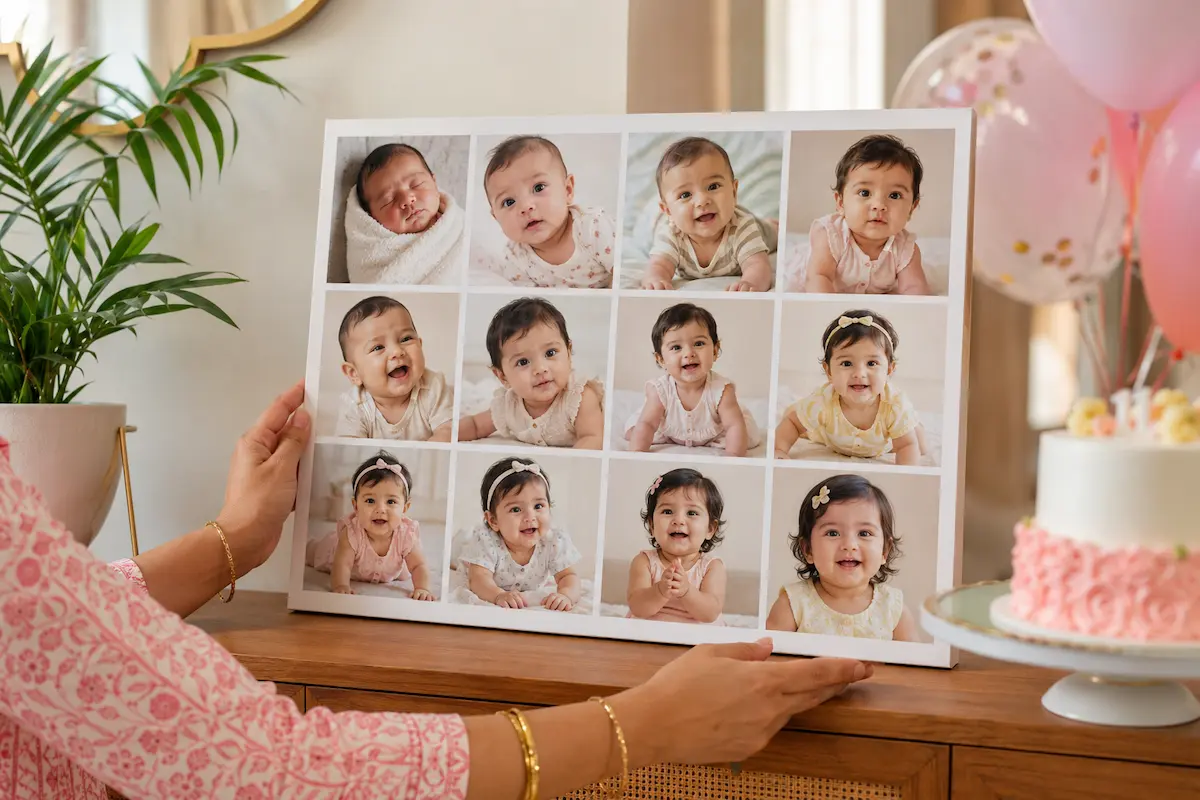 Baby's First Year: Milestone Photo Collage Ideas